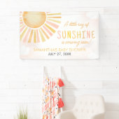 Een beetje zonnestraal Baby shower Spandoek (Insitu)