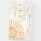 Een beetje zonnestraal Baby shower Spandoek (Verticaal)