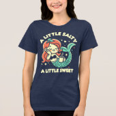 Een beetje zout een beetje zoet Tri-Blend shirt (Voorkant)