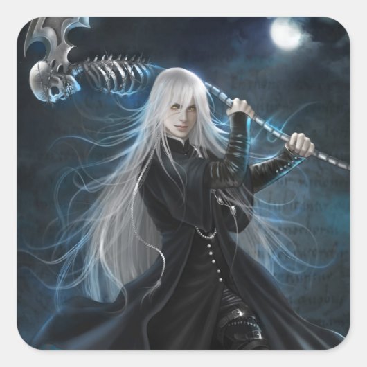 Een begrafenisondernemer vierkante sticker (Voorkant)