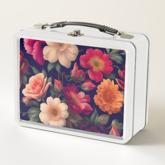 Een behang met een bloemmotief (Voorkant)