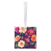 Een behang met een bloemmotief decoratie (Rechts)