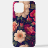 Een behang met een bloemmotief iPhone hoesje (Achterkant)