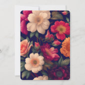 Een behang met een bloemmotief kaart (Voorkant)