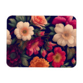 Een behang met een bloemmotief magneet (Horizontaal)