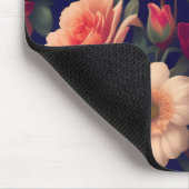 Een behang met een bloemmotief muismat (Hoek)