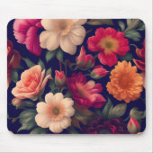 Een behang met een bloemmotief muismat (Voorkant)