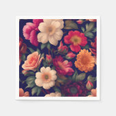 Een behang met een bloemmotief servet (Voorkant)