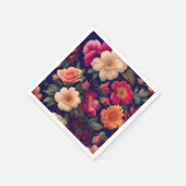 Een behang met een bloemmotief servet (Hoek)