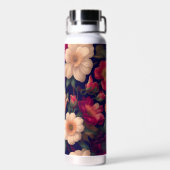 Een behang met een bloemmotief waterfles (Achterkant)