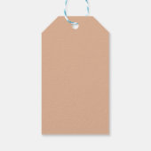 Een behang met een bloempatroon cadeaulabel (Achterkant)