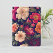 Een behang met een bloempatroon kaart (Staand voorkant)