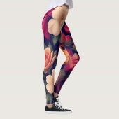 Een behang met een bloempatroon leggings (Rechts)