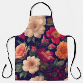 Een behang met een bloempatroon schort (Voorkant)