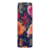 Een behang met een bloempatroon thermosbeker (Achterkant)