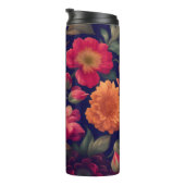 Een behang met een bloempatroon thermosbeker (Geroteerd rechts)