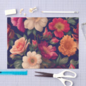 Een behang met een bloempatroon tissuepapier (Craft)