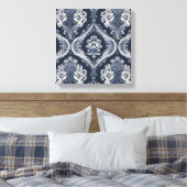 Een behang met florale design canvas afdruk (Insitu (Slaapkamer))