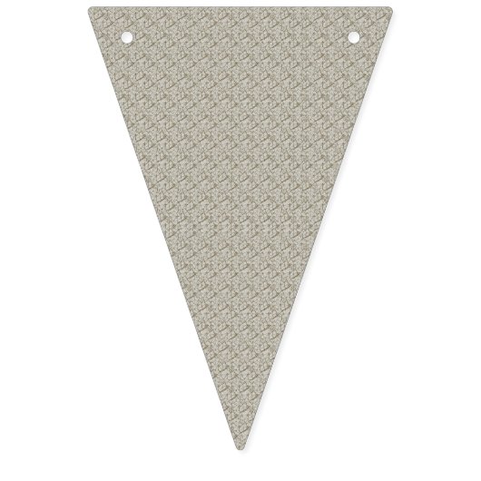 een beige achtergrond met een patroon van kleine v vlaggetjes (Tweede vlag)