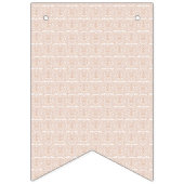 Een beige en wit geruit patroon op een witte achte vlaggetjes (Eerste vlag)