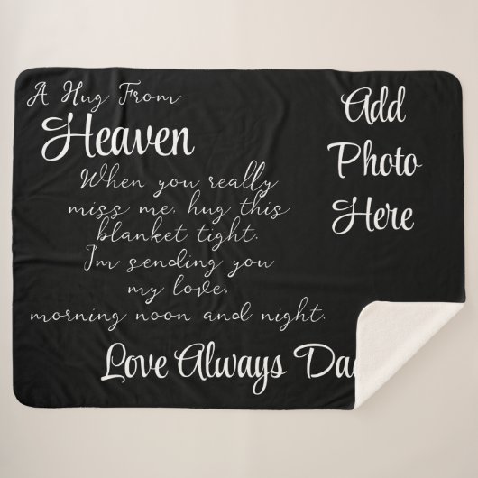 Een bek uit Heaven Sherpa Blanket Deken (Voorkant (horizontaal))