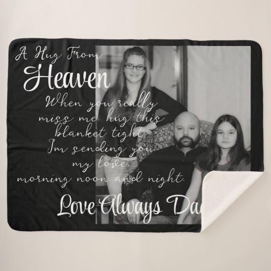 Een bek uit Heaven Sherpa Blanket Deken (Voorkant (horizontaal))