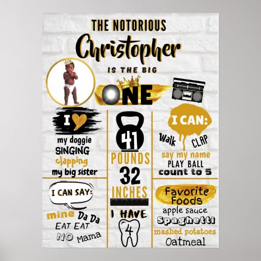 Een bekende 'One Hip Hop Milestone' foto van 1 sep Poster (Voorkant)