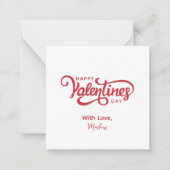 Een bekende rode hart Valentijn Notitiekaartje (Voorkant)