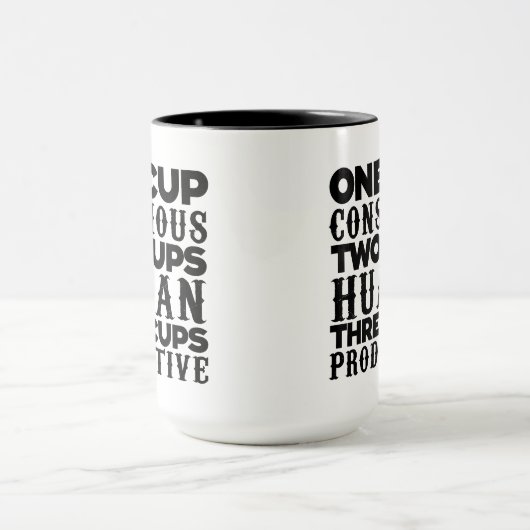 Eén beker bewuste Mok (Midden)