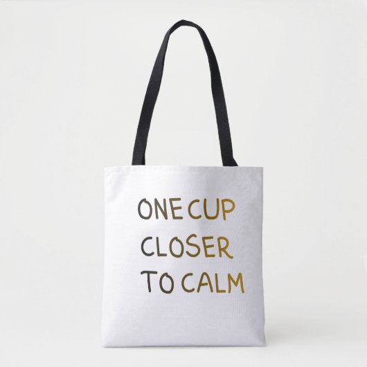Eén Beker Dichter bij Rust Tote Bag (Voorkant)
