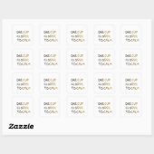 Eén Beker Dichter bij Rust Vierkante Sticker (Vel)