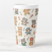 Een beker die een mooi beer uitdrukt latte mok (Voorkant)