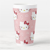 Een beker die een mooi kat uitdrukt latte mok (Voorkant)