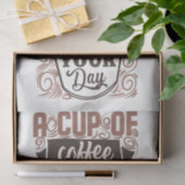 Een beker koffie voor je dag tissuepapier (Geschenk)