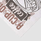 Een beker koffie voor je dag tissuepapier (Detail)