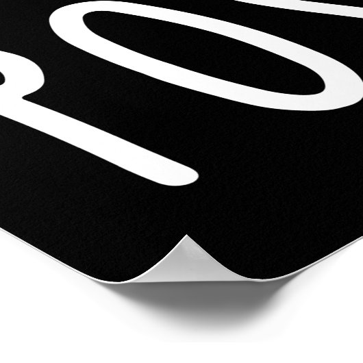 Een beker met positieve thee poster (Hoek)