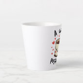 Een Beker Positivi-Thee Grappige Lieve Thee Liefhe Latte Mok (Voorkant)