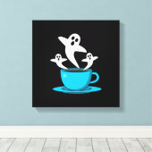 Een beker van een keukenkoffie canvas afdruk (Insitu (Houten vloer))