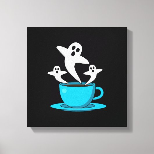 Een beker van een keukenkoffie canvas afdruk (Voorkant)