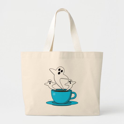 Een beker van een keukenkoffie grote tote bag (Voorkant)