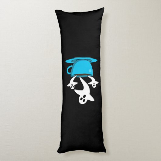 Een beker van een keukenkoffie lichaamskussen (Achterkant (Verticaal))