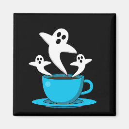 Een beker van een keukenkoffie magneet