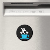 Een beker van een keukenkoffie magneet (Insitu (Vaatwasser))