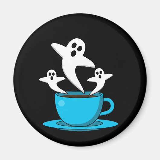 Een beker van een keukenkoffie magneet (Voorkant)