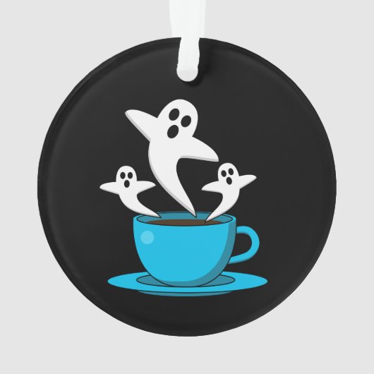 Een beker van een keukenkoffie ornament (achterkant)