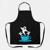 Een beker van een keukenkoffie schort (Voorkant)