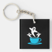 Een beker van een keukenkoffie sleutelhanger (Voorkant)
