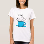 Een beker van een keukenkoffie t-shirt (Voorkant)