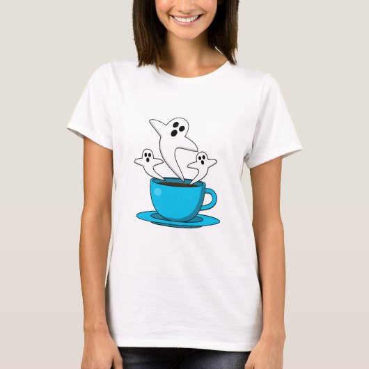 Een beker van een keukenkoffie t-shirt (Voorkant)