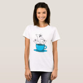 Een beker van een keukenkoffie t-shirt (Voorkant volledig)